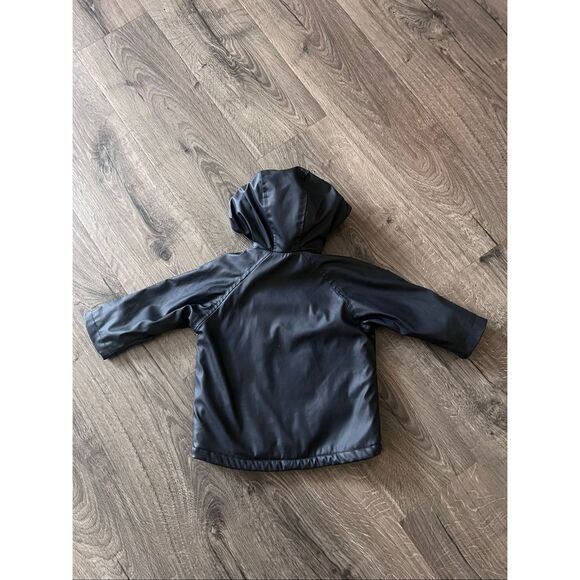 Zara RUBBERIZED WATER-RESISTANT FLEECE Boys Jacket size 12-18 months - Picture 2 of 5